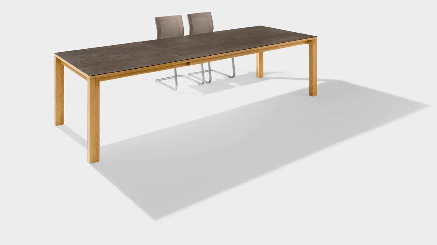 Деревянный раздвижной стол „magnum“ с керамической поверхностью