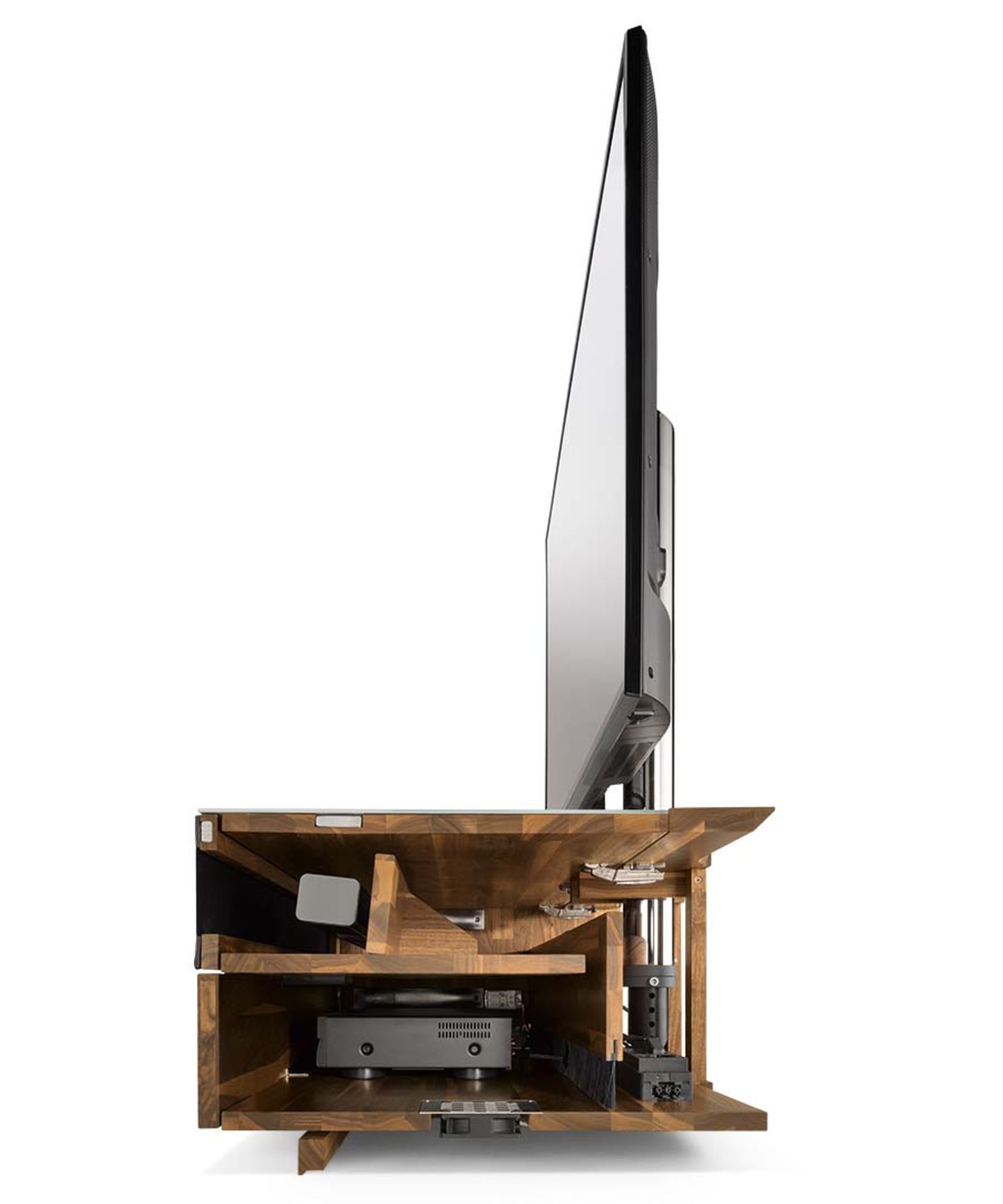 Домашняя мебель для ТВ и мультимедиа „cubus pure“ с нарезным корпусом