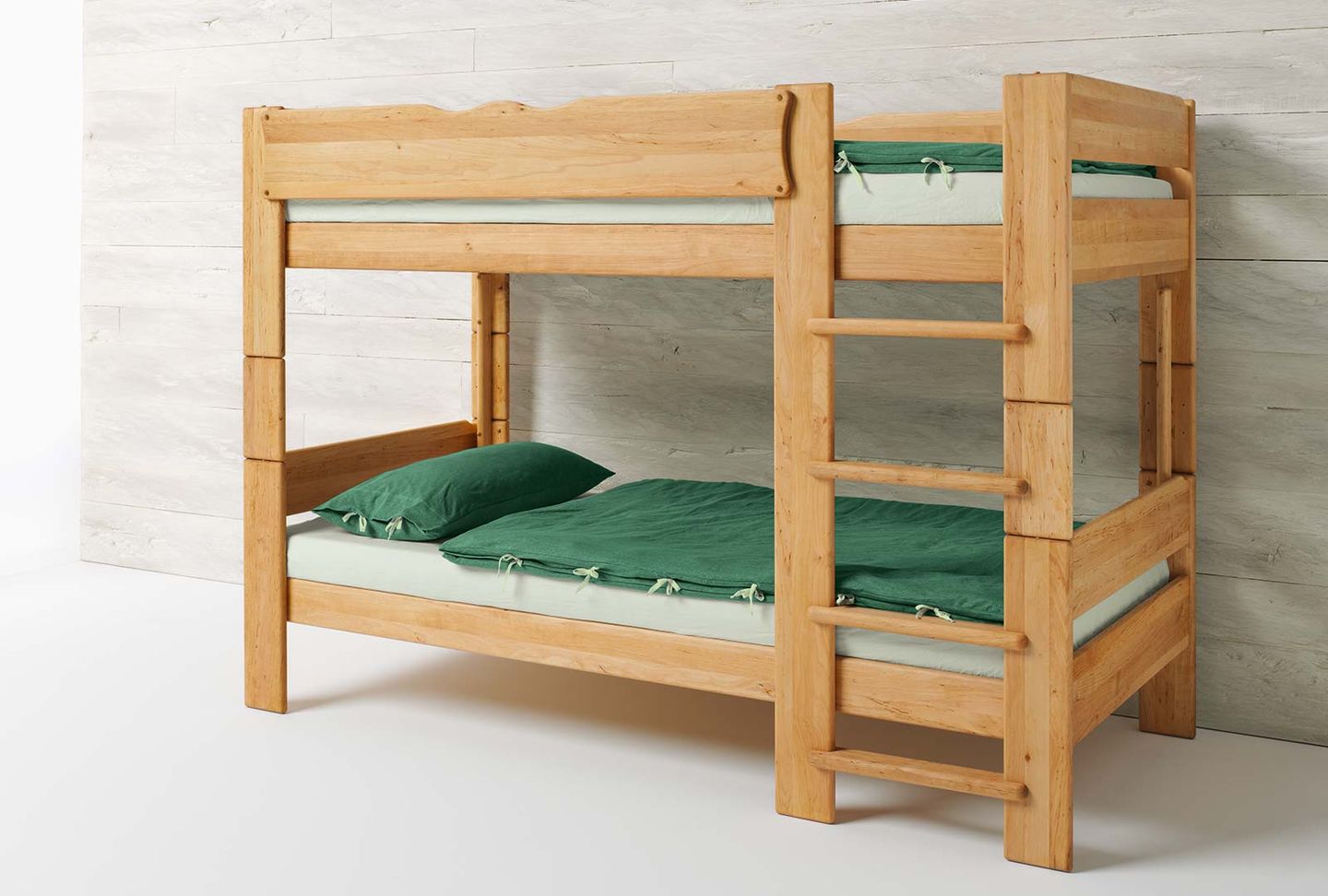 mobile child’s bed in the colour world green 