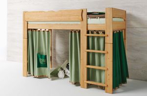 Kinderbett aus Naturholz vom Programm mobile Eule