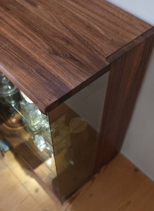 nox sideboard with s--shaped wood joints
