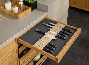 knife drawer in the echt.zeit kitchen in oak by TEAM 7