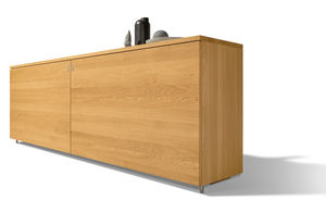 Sideboard cubus aus Naturholz in Eiche