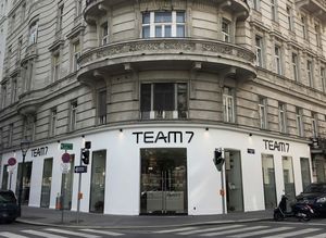 External view of store at TEAM 7 Vienna