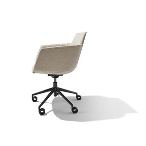grand lui office swivel chair in Ripley fabric by TEAM 7 – side view