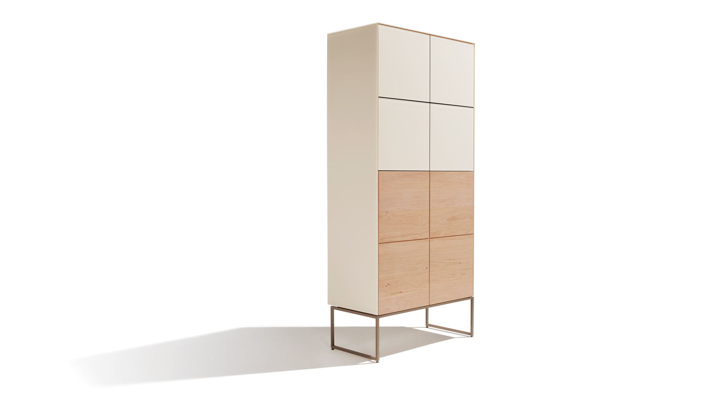 cubus pure highboard in alder white oil by TEAM 7