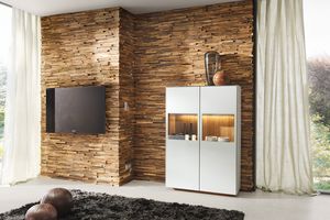 Waldkante wall cladding made of solid wood 