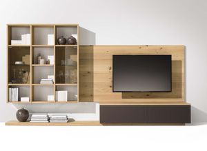 cubus wall unit with light wood