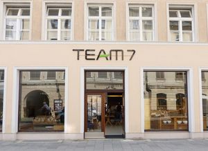 External view of store at TEAM 7 Munich