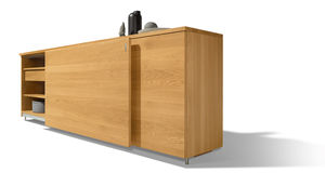 cubus sideboard made of solid wood with sliding door
