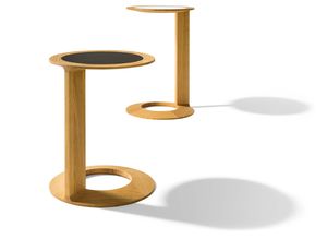 Дизайнерский приставной стол „loup“ из сте+K1305:L1306кла и кожи