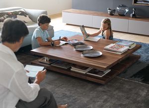 c3 solid wood coffee table in walnut
