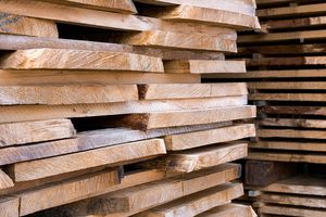 Holzstoß zum Thema Nachhaltigkeit