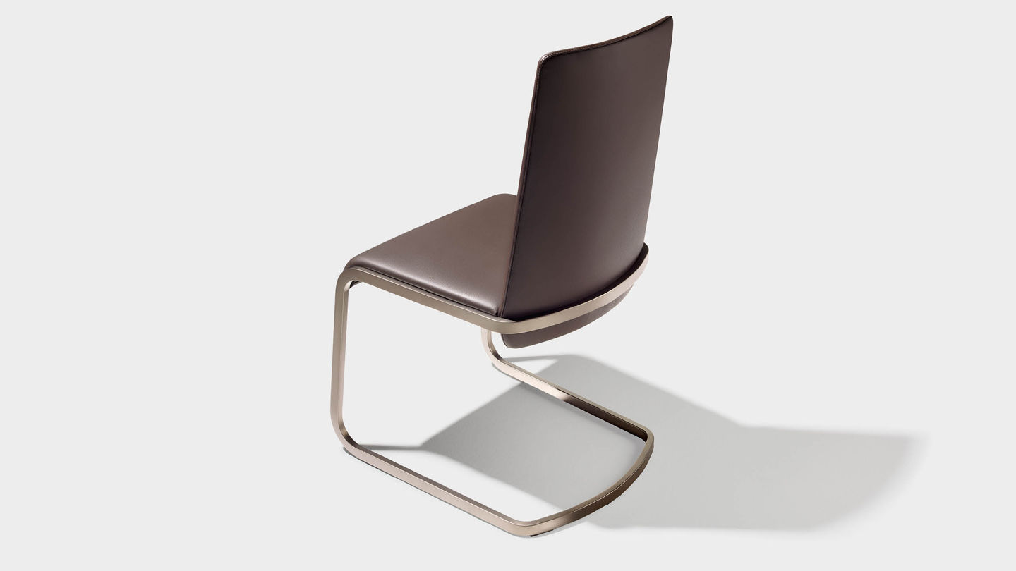 f1 cantilever chair with bronze matt base