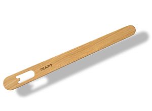 designer shoehorn made of solid wood