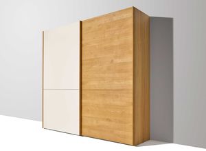 lunetto wardrobe with floating doors from TEAM 7 in oak