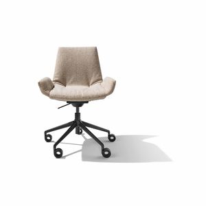 lui plus office swivel chair in Ripley fabric by TEAM 7 – view from the front